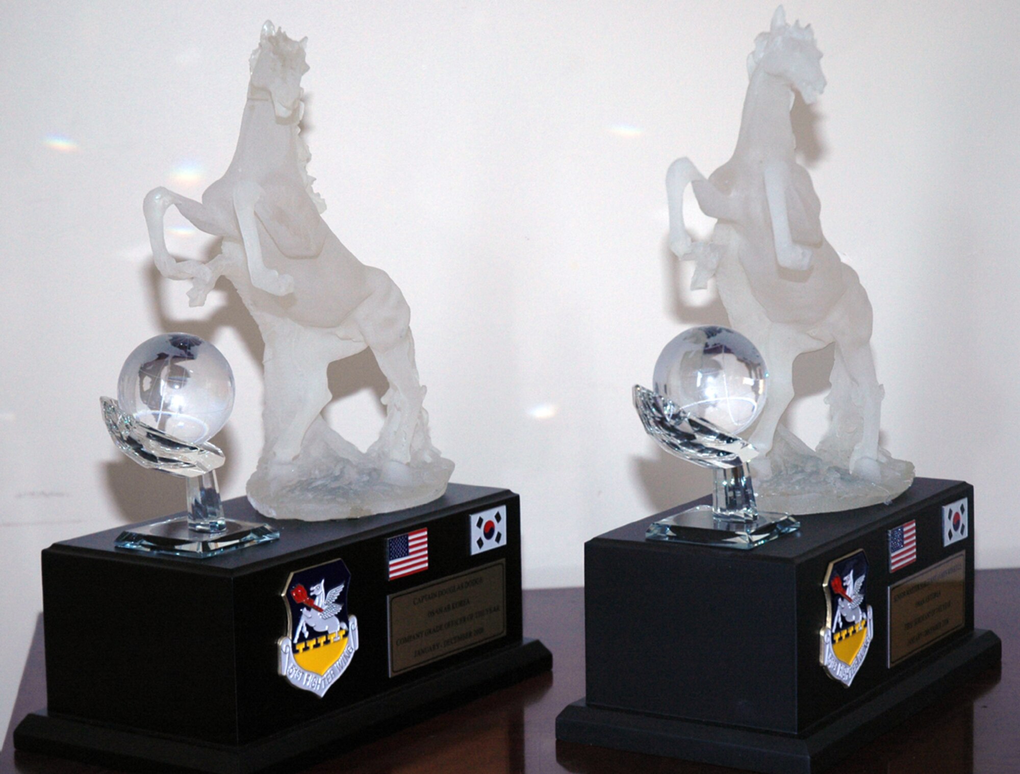 51st Fighter Wing Annual Awards trophies.