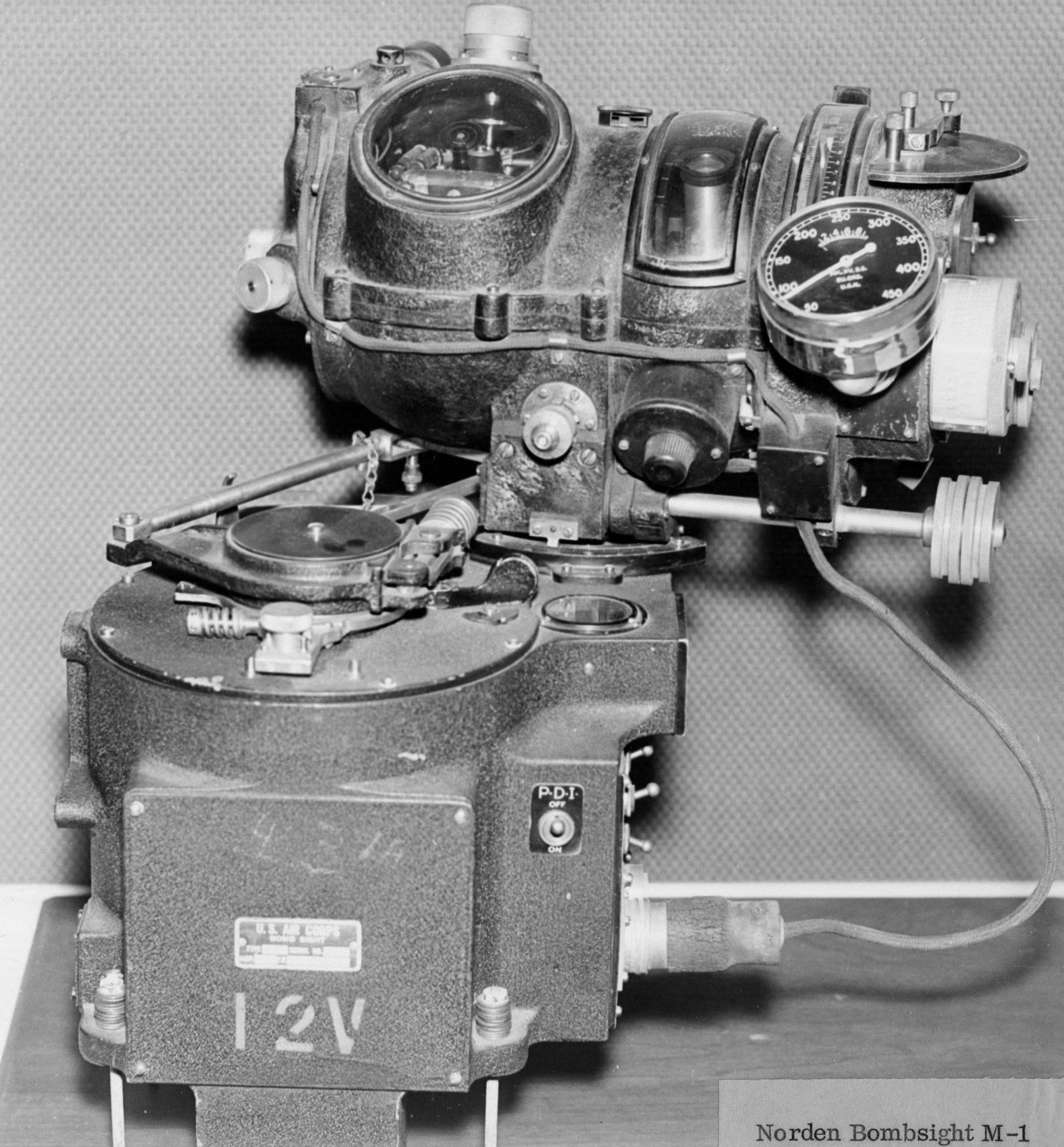 In 1932, the Army acquired the Norden M-1 bombsight. Developed for the U.S. Navy, the Norden bombsight became the U.S. Army Air Forces’ premier, high-altitude bombsight in WW II. (U.S. Air Force photo)