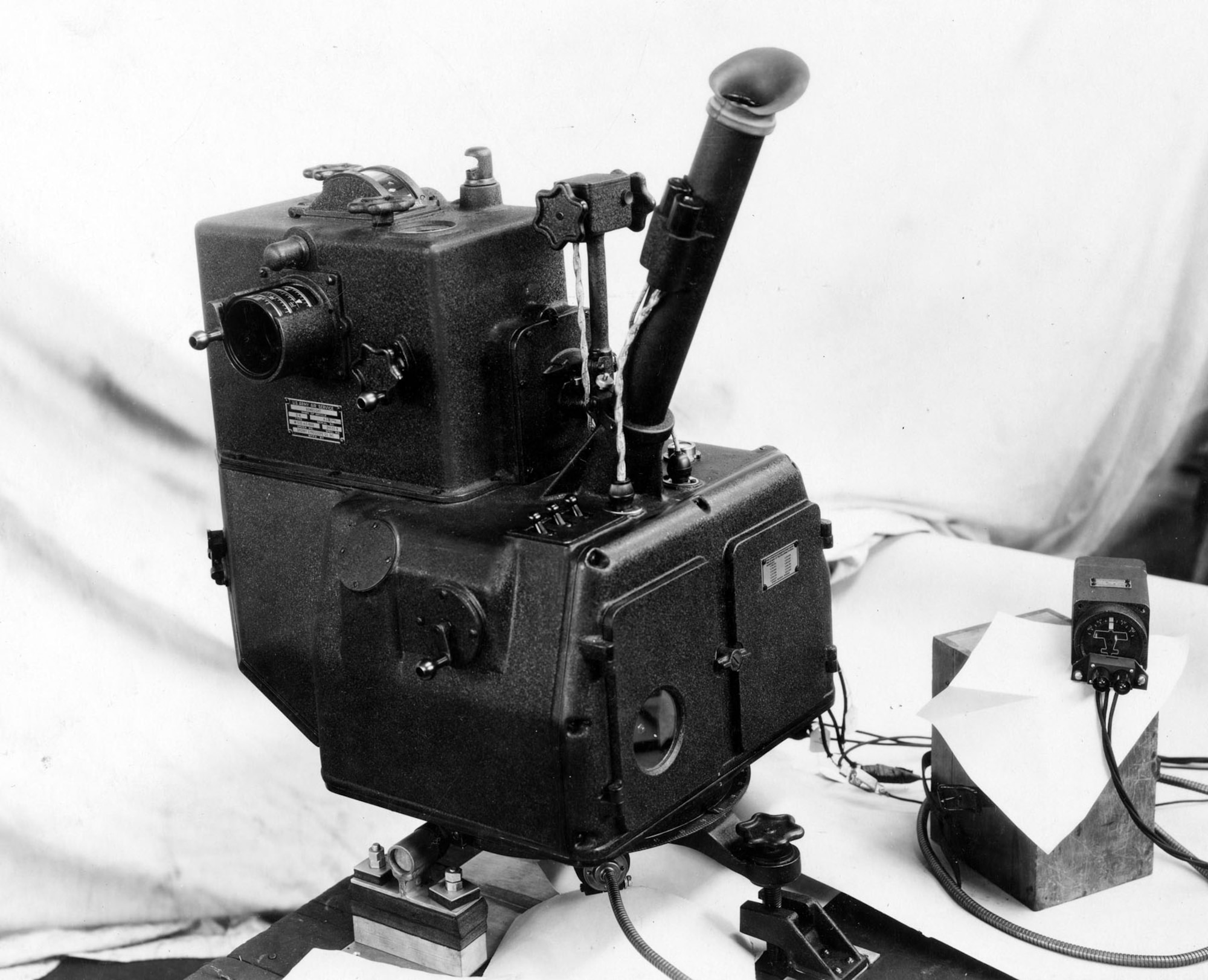 Sperry Gyroscope continued designing bombsights throughout the 1920s, but none proved satisfactory to the Army. The Sperry C-4 bombsight of 1932 could not match the accuracy of the Norden bombsights under development for the U.S. Navy. (U.S. Air Force photo)