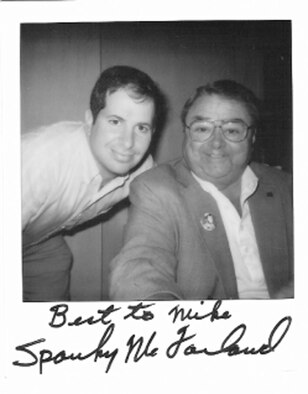 Staff Sgt. Mike Wagner, a member of the 433rd Civil Engineering Squadron is seen here with one of his many autograph grantors, Spanky McFarlan of The Little Rascals. Sergeant Wagner’s collection includes entertainers, athletes and notable leaders like Abraham Lincoln. He started his hobby in 1967 with the autograph of Joe DiMaggio.