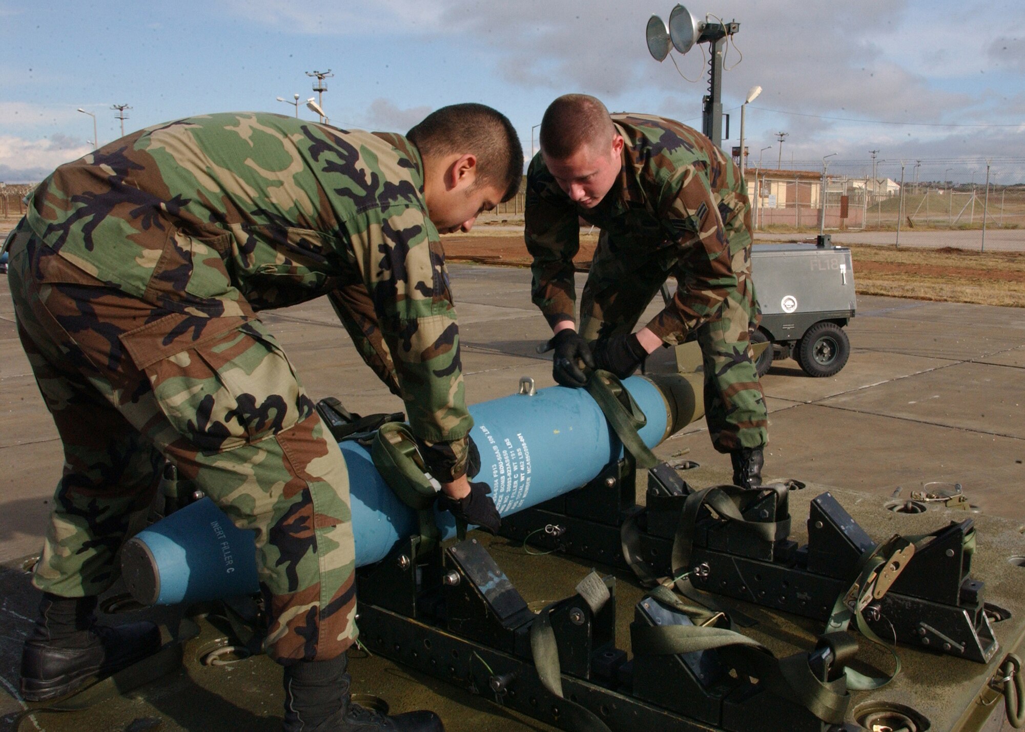 The 22nd Fighter Squadron from Spangdahlem, Germany has increased responsibilities across the board for Incirlik personnel as the first Rotational Squadron Deployment since Operation Northern Watch in the early 1990s. The cooperation between Incirlik and Spangdahlem has improved the initial maintenance development of the 39th Maintenance Squadron ammunition personnel through high-fidelity training opportunities. (U.S. Air Force photo by Airman 1st Class Tim Taylor)