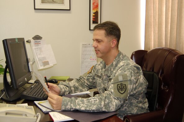 YOKOTA AIR BASE, Japan -- Army Lt. Col. Matt Rasmussen, United States Forces Japan, deputy director for Manpower, Personnel and Support, recently became
a bone marrow donor for an anonymous leukemia patient. (U.S. Air Force photo by Master Sgt. Dominique Brown)