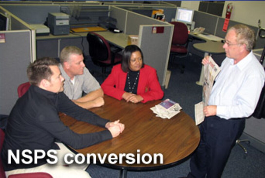 Air Force officials converted the largest group of civilian employees to the National Security Personnel System in its recent spiral. Beginning Jan. 21, approximately 26,000 employees converted, bringing the number of Air Force employees covered by NSPS to approximately 40,000 world-wide.  (U.S. Air Force photo/Tech. Sgt. Larry Simmons)