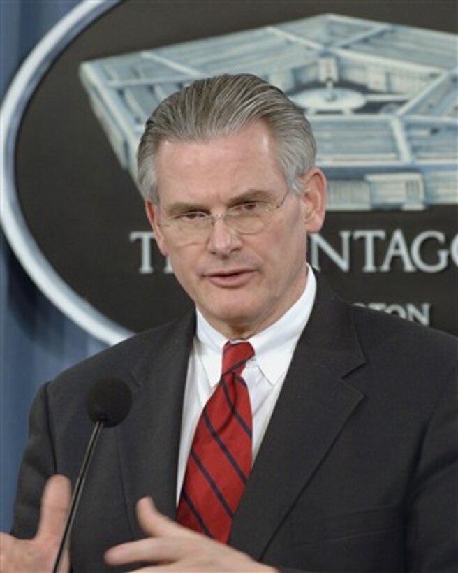 Principal Deputy Under Secretary of Defense for Policy Ryan Henry discusses the establishment of the U.S. Africa Command during a Pentagon press briefing on Feb. 7, 2007.  