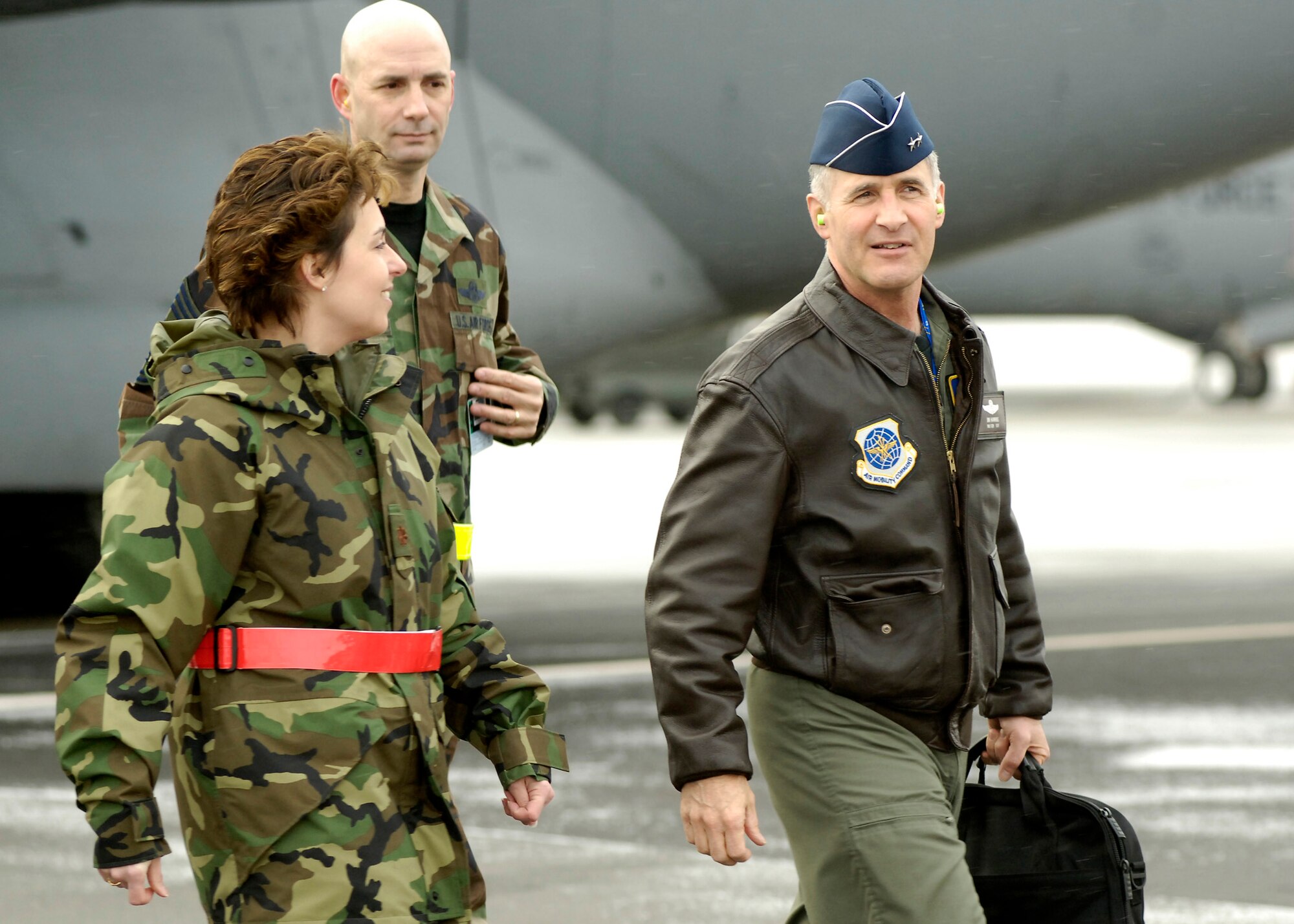 FAIRCHILD AIR FORCE BASE, Wash. -- Maj. Gen. James Hawkins, 18th Air Force commander, is visiting Fairchild this week for the second time while serving in his current position. The last time General Hawkins visited Fairchild was January 2006. (U.S. Air Force photo by Senior Airman Anthony Ennamorato)