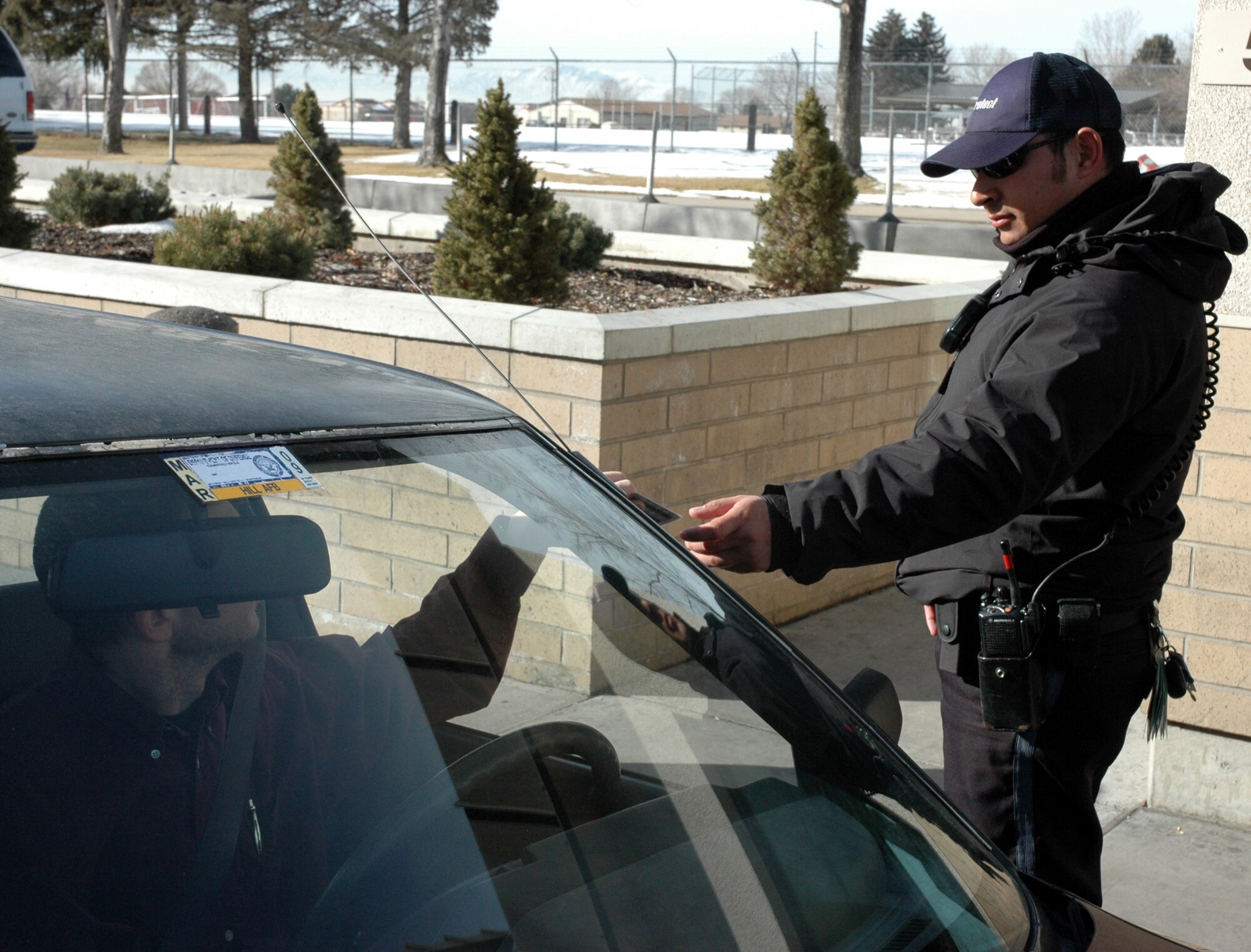 Because ID checks are required to access the base, car decals will soon be a sight of the past. Their use has been eliminated as part of an AFSO 21 initiative, saving the base millions of dollars. 