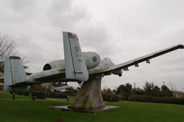 The nemesis of Iraqi armor, the A-10/OA-10 flew 8,100 sorties in the Persian Gulf War and launched 90 percent of the AGM-65 Maverick missiles. It achieved the only air-to-air gun kills of the war. This jet was gained by the U.S. Air Force in February 1979, and this aircraft (tail number 77-0264) was retired from operational inventory in 1992.
