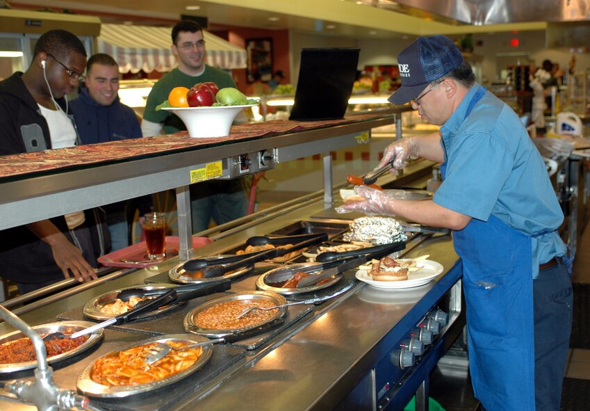 The 60th Services Squadron’s Food Service Flight is preparing for the 2007 Air Force Hennessy Award competition. The award is presented to the Air Force base with the best food service program, evaluates all aspects of a facility’s program including kitchen operations, serving and dining operations, training and readiness, sanitation and repair, and management. (U.S. Air Force photo by Staff Sgt. Candy Knight)