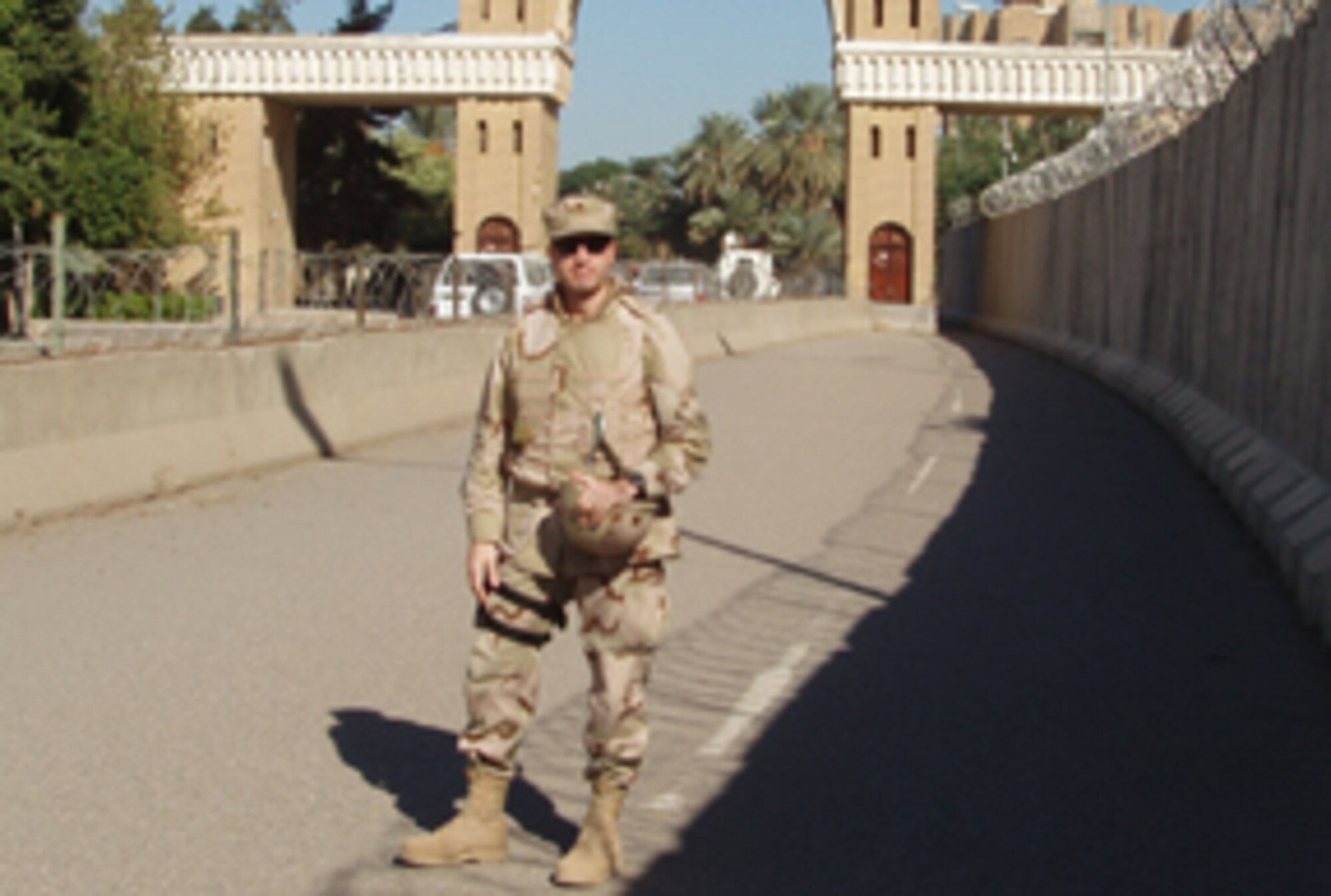 Maj. Raymond Barben, 319th Contracting Squadron commander, recently returned from a deployment where he worked with the Army in Baghdad. (courtesy photo)