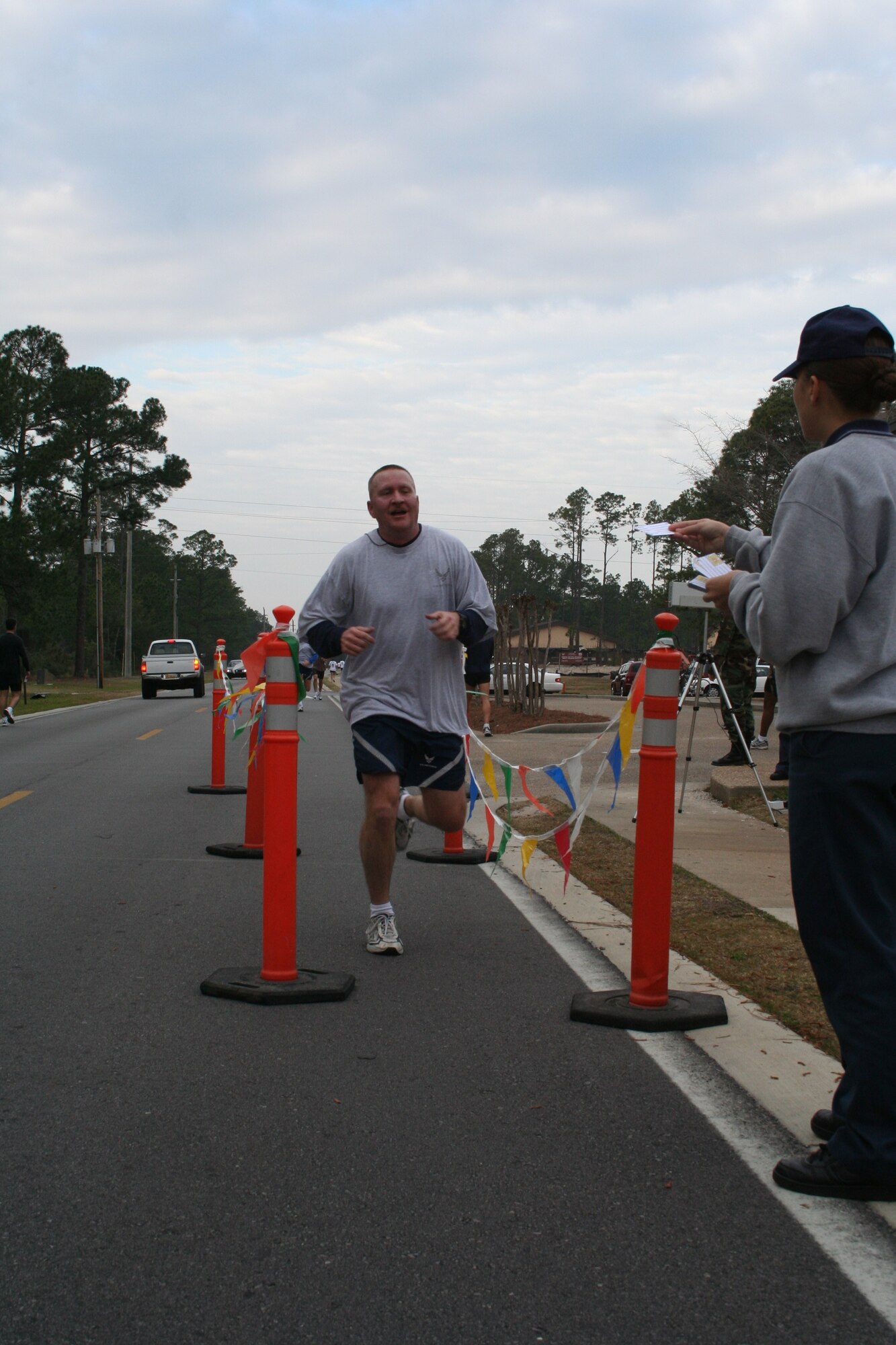 Airmen participate in the Fit Eagle Competition Feb. 9 at the Aderholt Fitness Center. (U.S. Air Force photo by Dylan Laurie) 