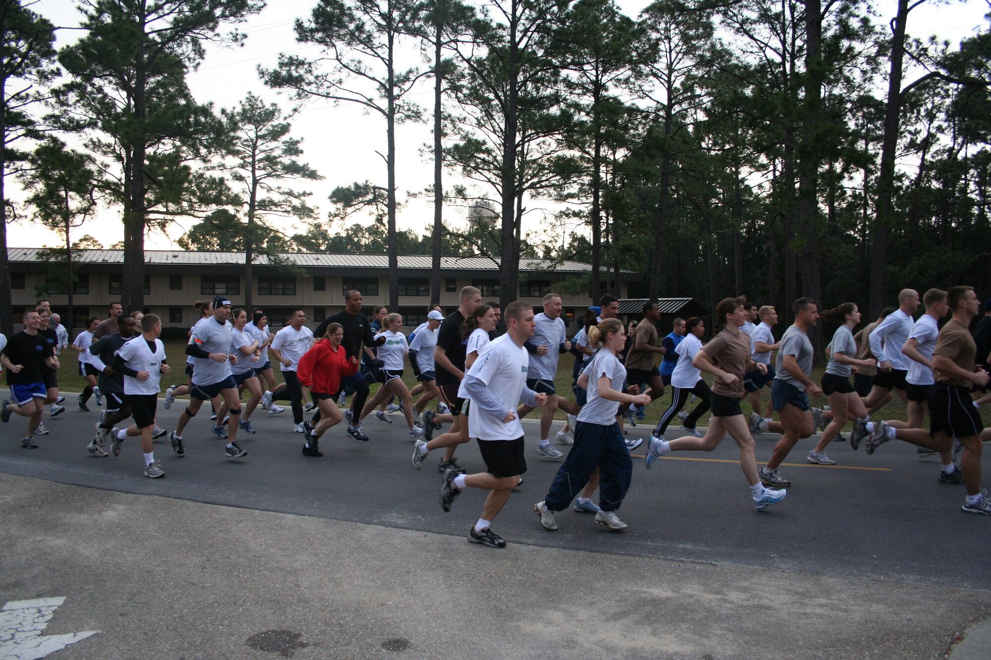 Airmen participate in the Fit Eagle Competition Feb. 9 at the Aderholt Fitness Center. (U.S. Air Force photo by Dylan Laurie) 