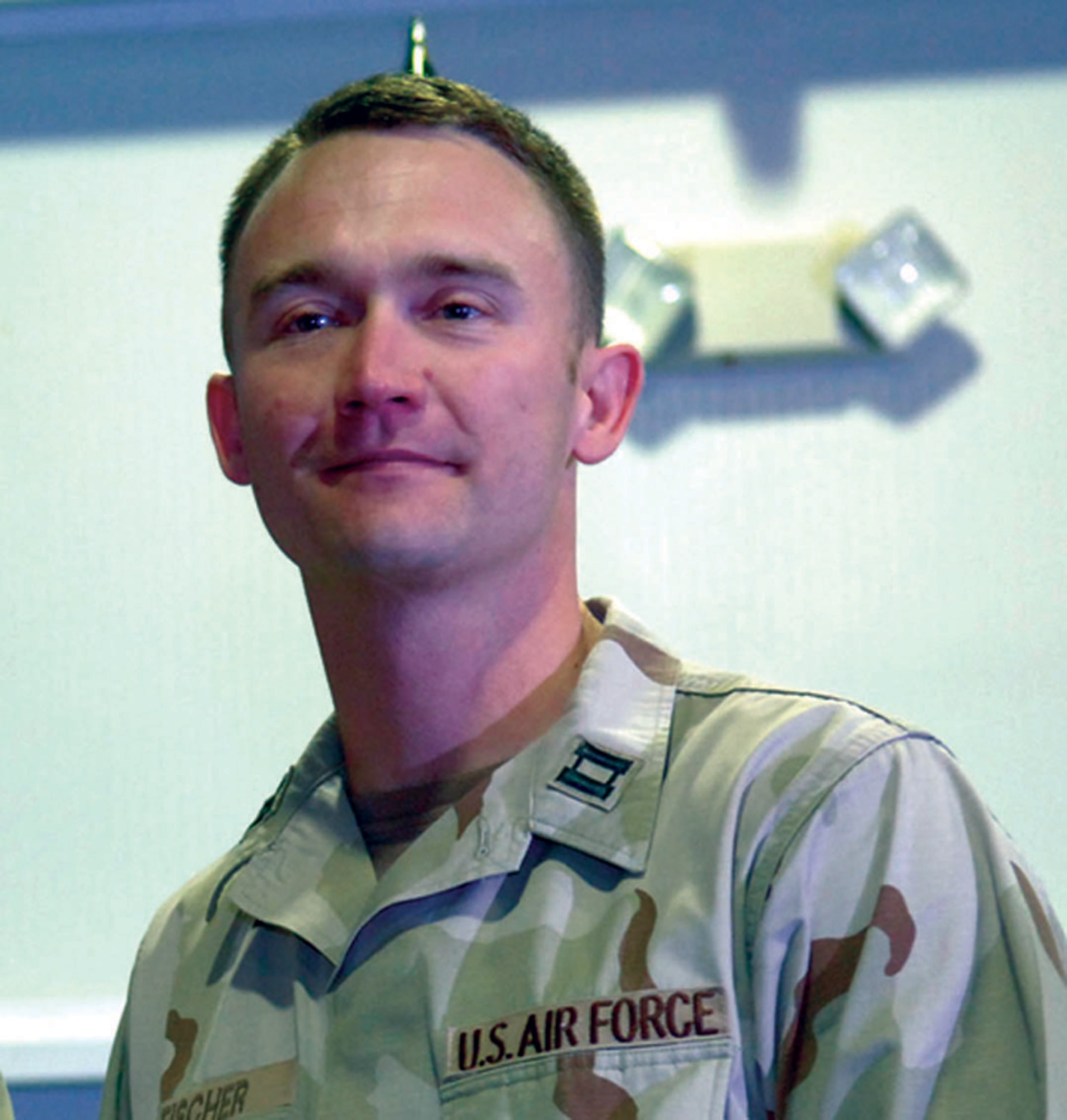 Capt. Kevin Fischer, a physician's assistant from the 1st Special Operations Support Squadron, received a Purple Heart while deployed to Iraq. (Courtesy photo)