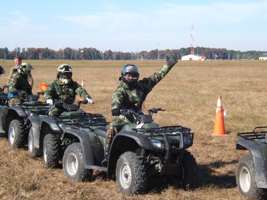 Members of the 716th and 916th Communications Flights receive valuable ATV lesssons from the 916th Security Forces Squadron. These members now have the capability to deploy to remote locations throughout the world.