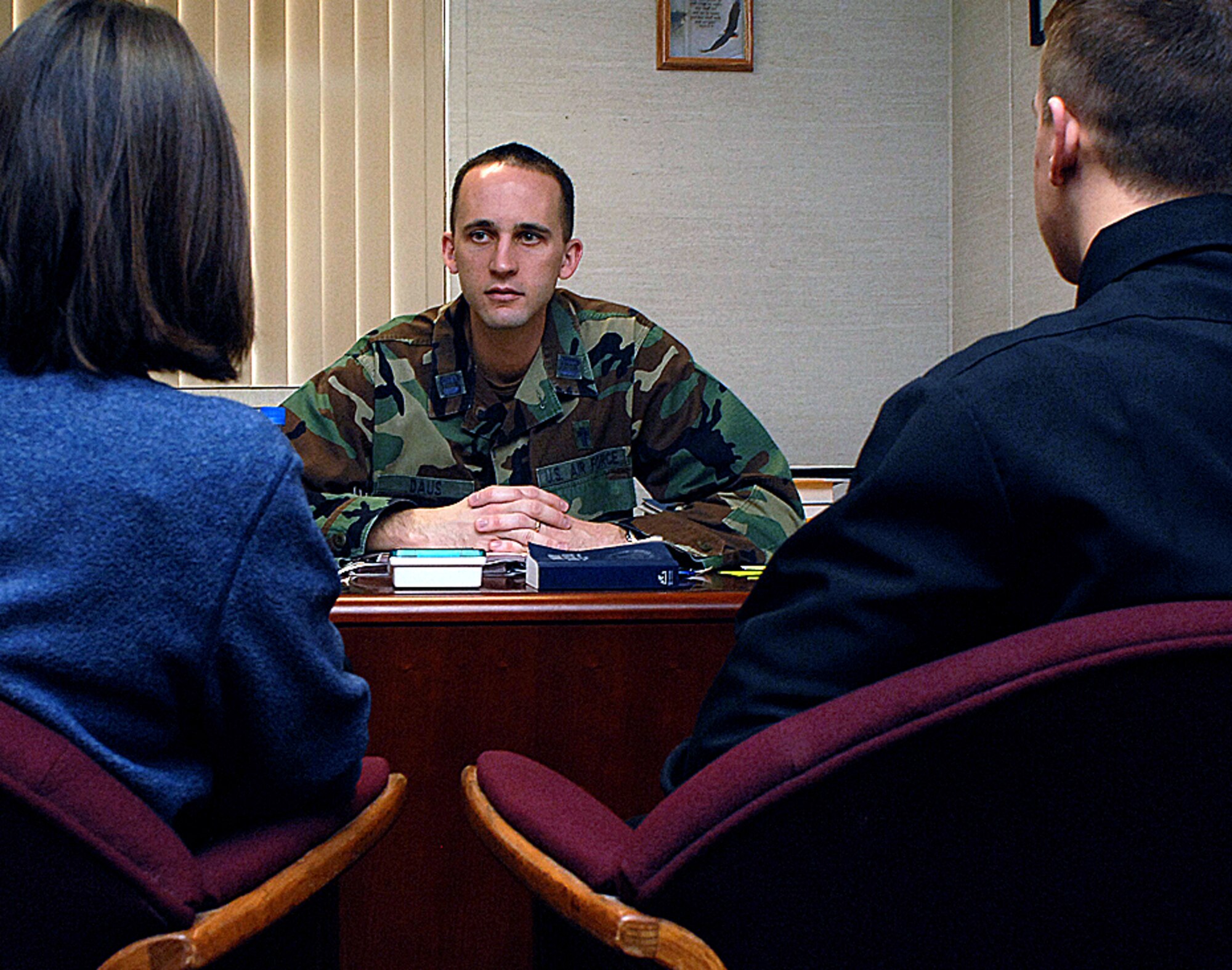The chapel is offering a 13-week program aimed at anyone who is recently divorced or considering a divorce. The program, DivorceCare, is set to have its first meeting Feb. 25. (U.S. Air Force photo by Todd Berenger)