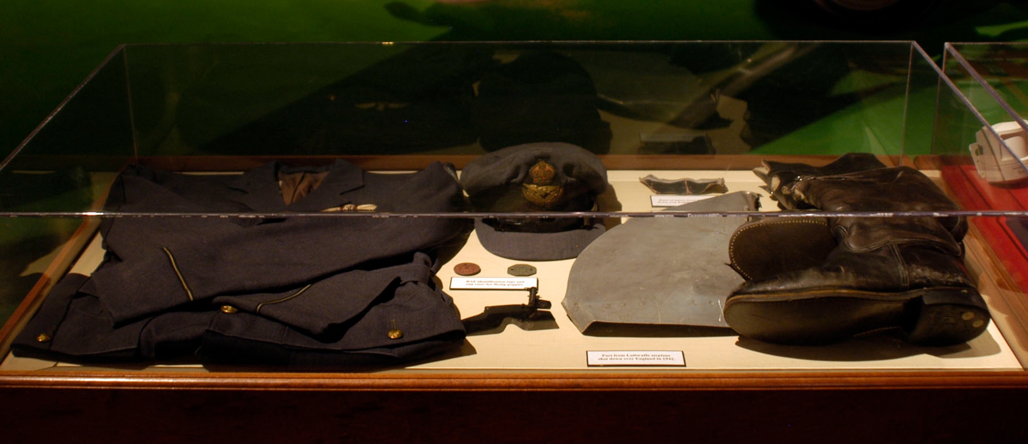 DAYTON, Ohio -- Royal Air Force uniform displayed in the Early Years Gallery at the National Museum of the U.S. Air Force. (U.S. Air Force photo)