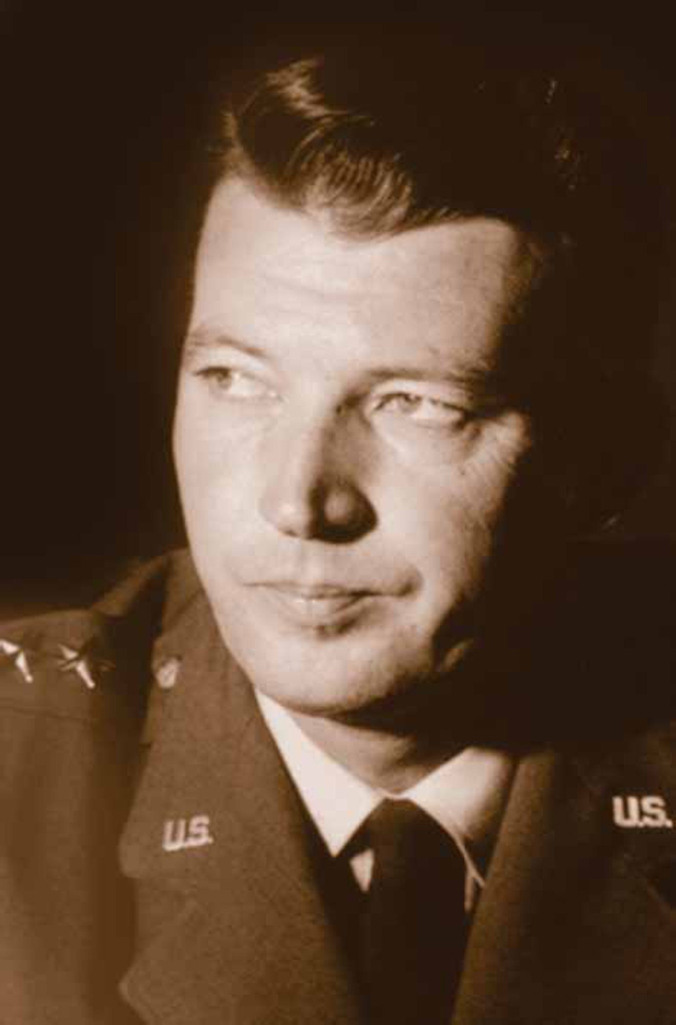 General Bernard Schriever is remembered as the father of the U.S. Air Force space and missile program. Schriever Air Force Base in Colorado is named after this pioneer who on Feb. 19, 1957 addressed America's need for space during the inaugural Air Force Office of Scientific Research Astronautics Symposium in San Diego. (U.S. Air Force photo)