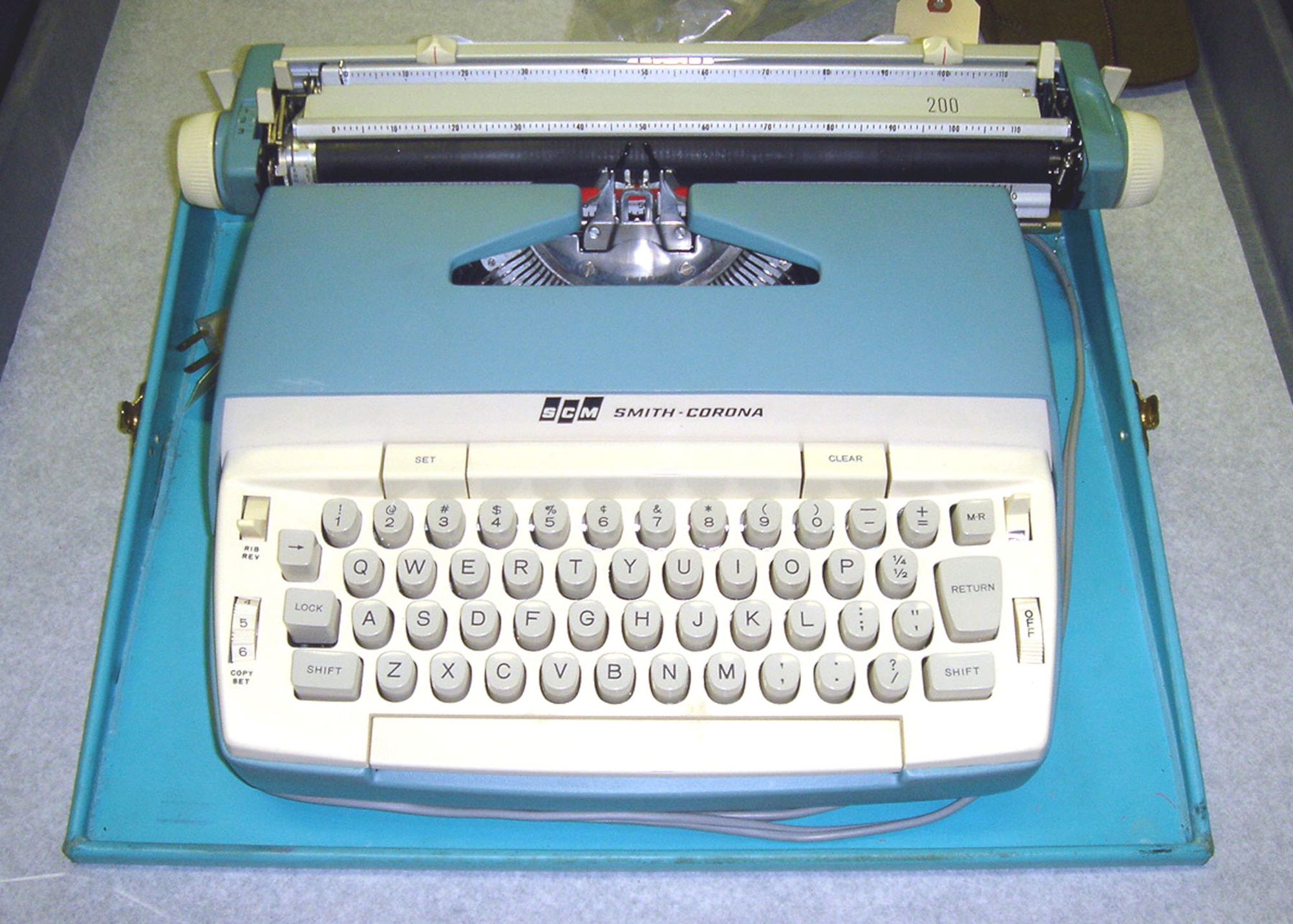 This typewriter was used by President John F. Kennedy to make changes to his speeches while on board Air Force One. (U.S. Air Force photo)
