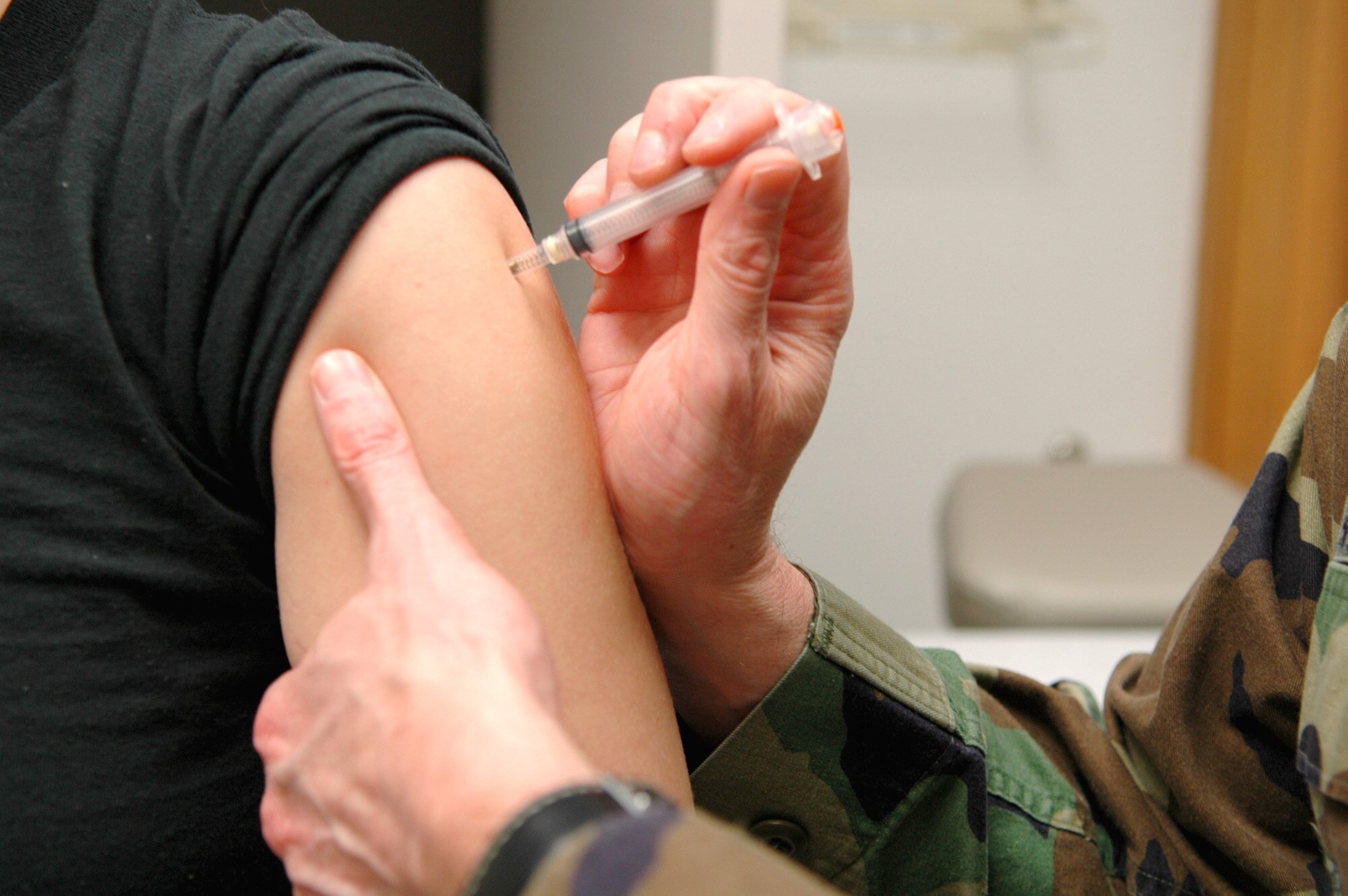 The Human Papilloma Virus, or HPV, vaccine is available at the Fairchild clinic for active-duty females through age 26, and for all 11 and 12-year-old TRICARE beneficiaries. HPV currently affects more than 20 million people, according to the Center for Disease Control and Prevention. (Photo by Airman 1st Class Kali L. Gradishar)

