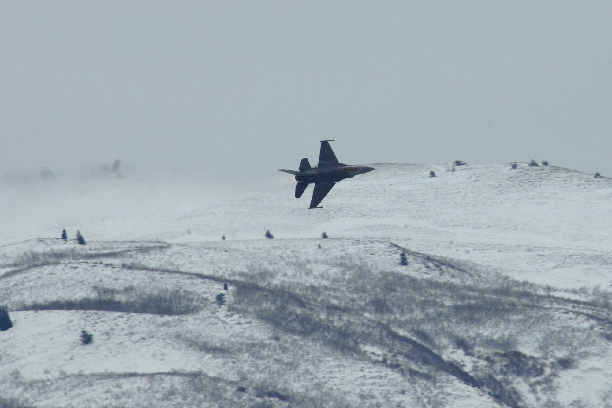 Viper West Airmen perform an F-16 combat capability maneuver here in January. 