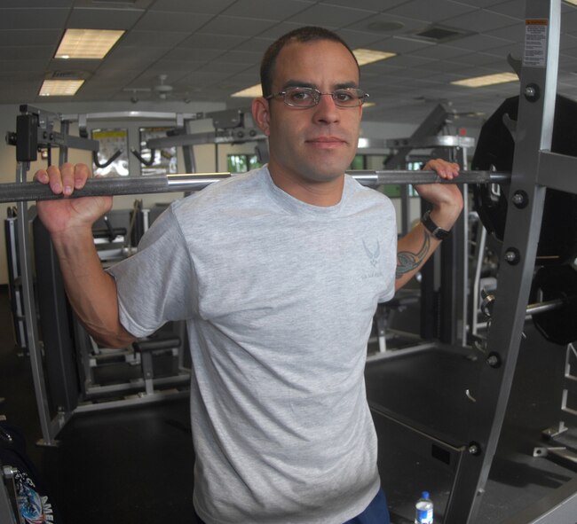 MOODY AIR FORCE BASE, Ga. -- Jose Falero, 723rd Aircraft Maintenance Squadron, is Fit to Fight. (Air Force photo by Airman 1st Class Angelita Lawrence)