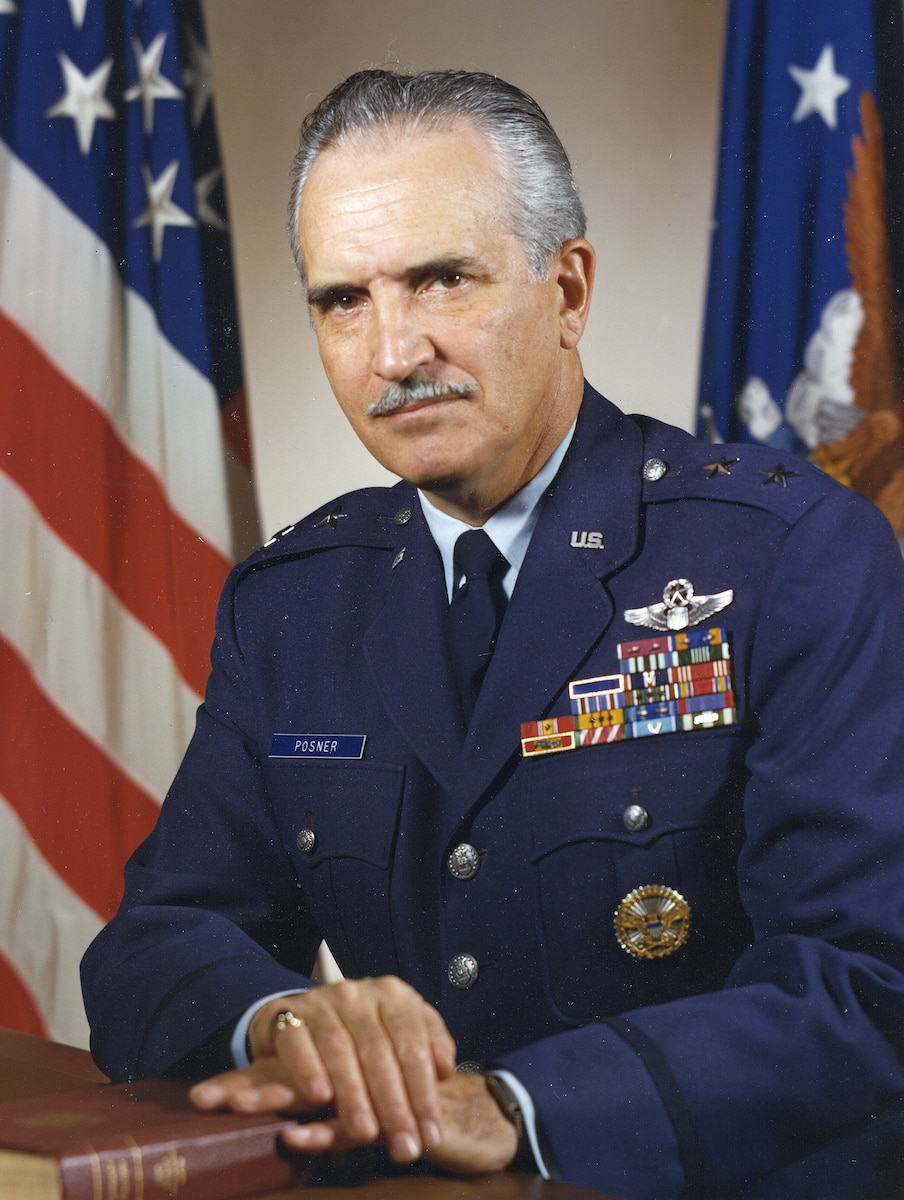 Major General Jack I Posner Air Force Biography Display
