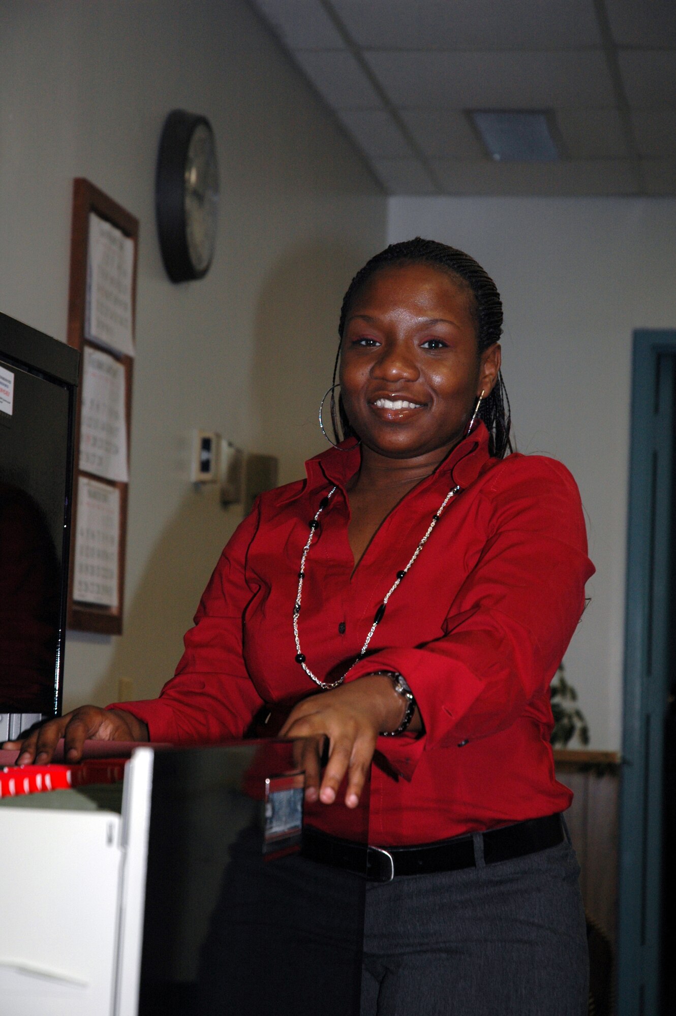 908th Maintenance Group administrative support assistant Kenyse Savage, Category I Civilian of the Year (Grade GS 1-6).   (U.S. Air Force Photo by Mr Jeff Melvin)