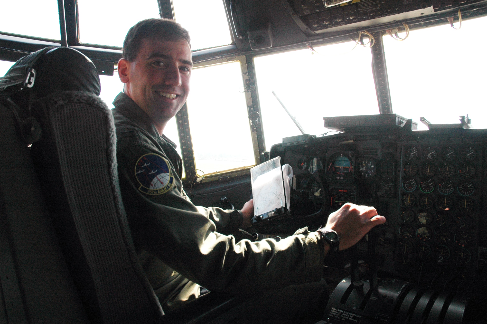 357th Airlift Squadron aircraft commander Capt. Robert K. "Kayce" Weakley, Company Grade Officer of the Year  (U.S. Air Force Photo by Lt. Col. Jerry Lobb)