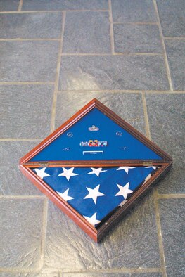 Pope Honor Guard provides shadow boxes to deceased family members.