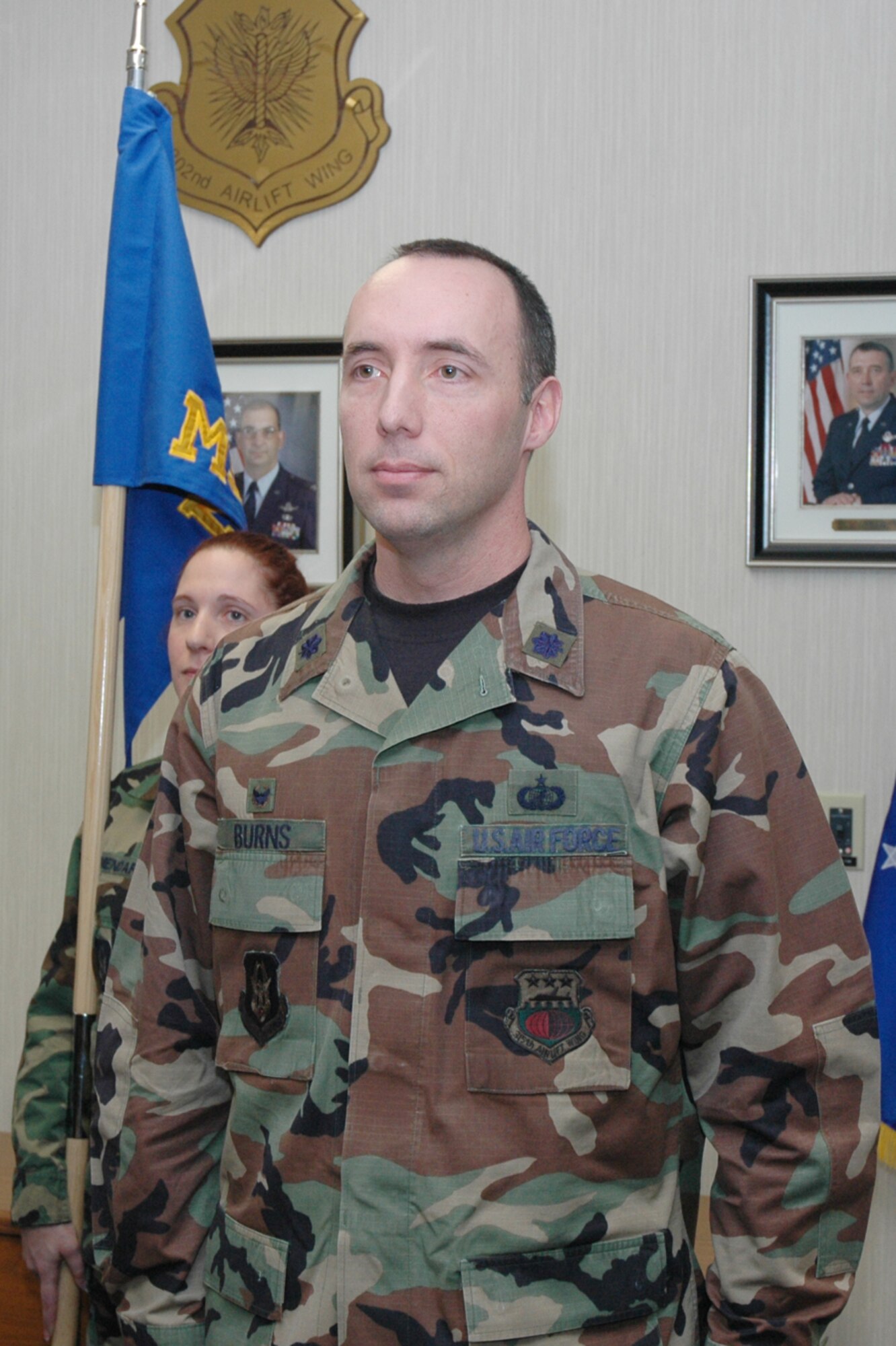 Lt. Col. Mike Burns assumed command of the 302nd Mission Support Group Feb. 10. (U.S. Air Force photo by Staff Sgt. Derrick M. Gildner)