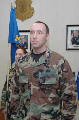 Lt. Col. Mike Burns assumed command of the 302nd Mission Support Group Feb. 10. (U.S. Air Force photo by Staff Sgt. Derrick M. Gildner)