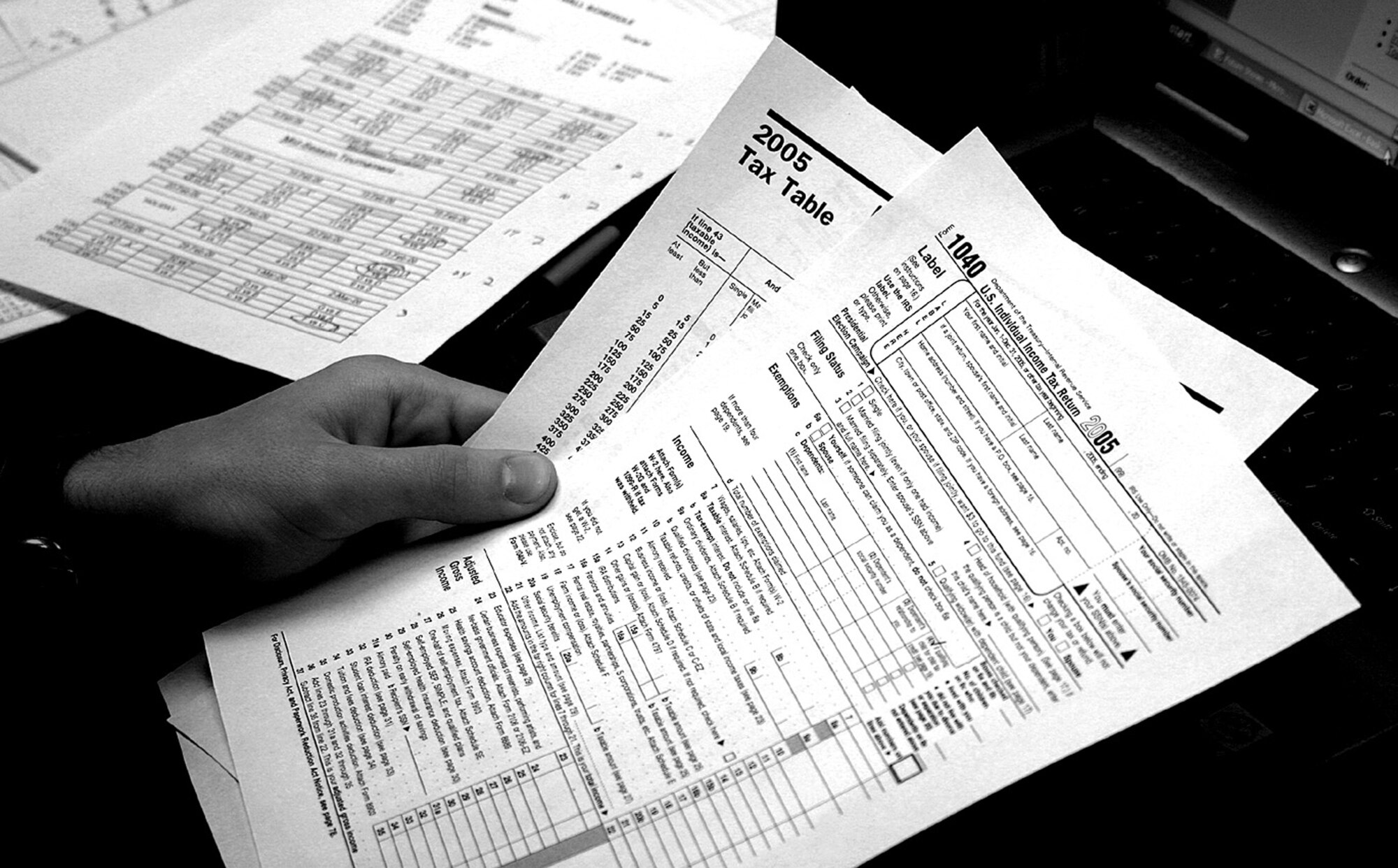 The Cannon Tax Office has acheived $971,128 in total refunds this year and has saved its clients more than $70,000. The center assists Airmen, government employees and retirees with free tax preparation. To make an appointment, call 784-7304. (U.S. Air Force photo illustration by Janet Taylor-Birkey)