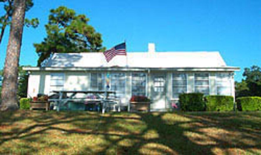A photograph of a house in Eglin base housing at Camp Pinchot.