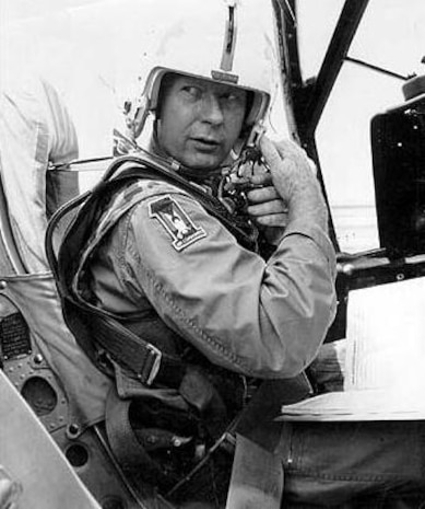 Colonel Bernard F. Fisher, USAF, Col. Fisher was awarded the Medal of Honor for personal action above and beyond the call of duty by risking his life to save a fellow pilot, who was shot down during action in the A Shau Valley of Vietnam in 1966.