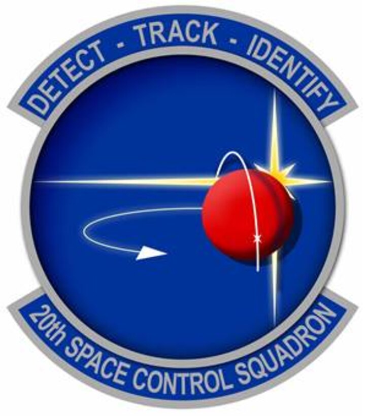 The 20th Space Control Squadron patch - detect, track, identify.