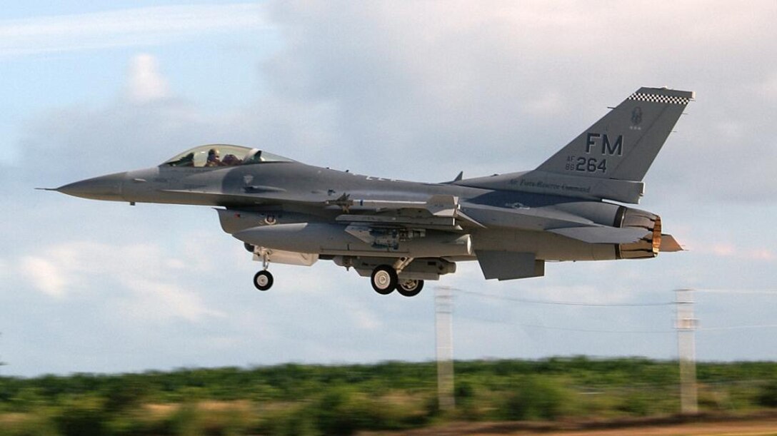 Lt. Gen. John A. Bradley, Commander of the Air Force Reserve Command and Chief of the Air Force Reserve, lifts off Dec. 13 here at Homestead Air Reserve Base, Fla. In addition to a routine, yet recent paintjob, Airmen of the 482nd Maintenance Group added special decals, such as three silver stars on the tail to represent the pilot’s rank. (U.S. Air Force photo/Ryan Ayers)