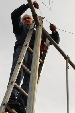 Dave Kent installs new netting for the base batting cages as part of a renovation project. This is the first major renovation to the batting cages since their installation in 1998. The rejuvenation of the batting cages falls in line with youth baseball and softball season registration, which begins Jan. 29. For more information on the youth baseball/softball season or registering, call the Youth Center at 987-6355.