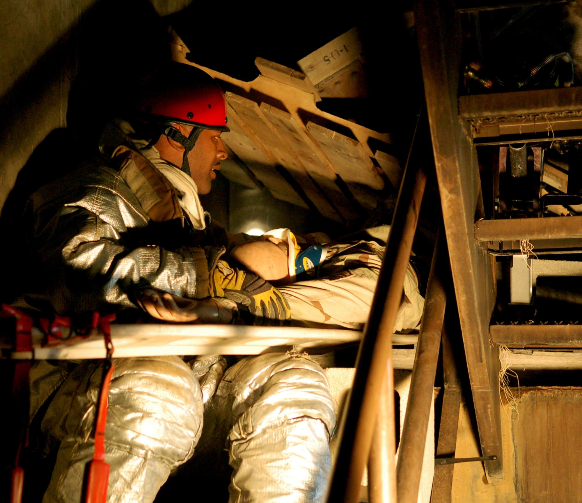 Laughlin firefighters conduct extraction exercise > Laughlin Air Force