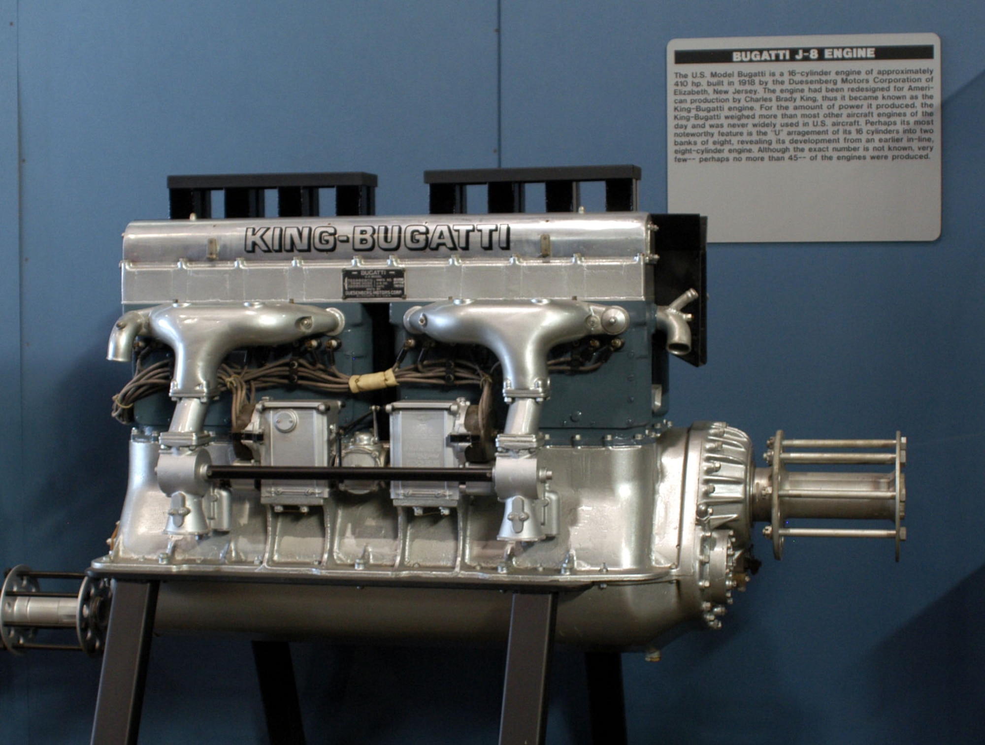 DAYTON, Ohio -- Buggati J-8 on display in the Research & Development Gallery at the National Museum of the United States Air Force. (U.S. Air Force photo)