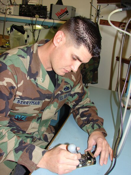 Staff Sergeant David Berryman was awarded $10,000 for submitting a cost saving idea to save the government more than $170,000 a year.        