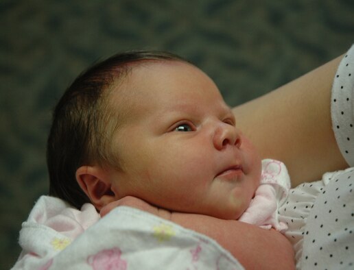 The Eglin New Year Baby of 2007, Trinity Nicole Trudeau.
