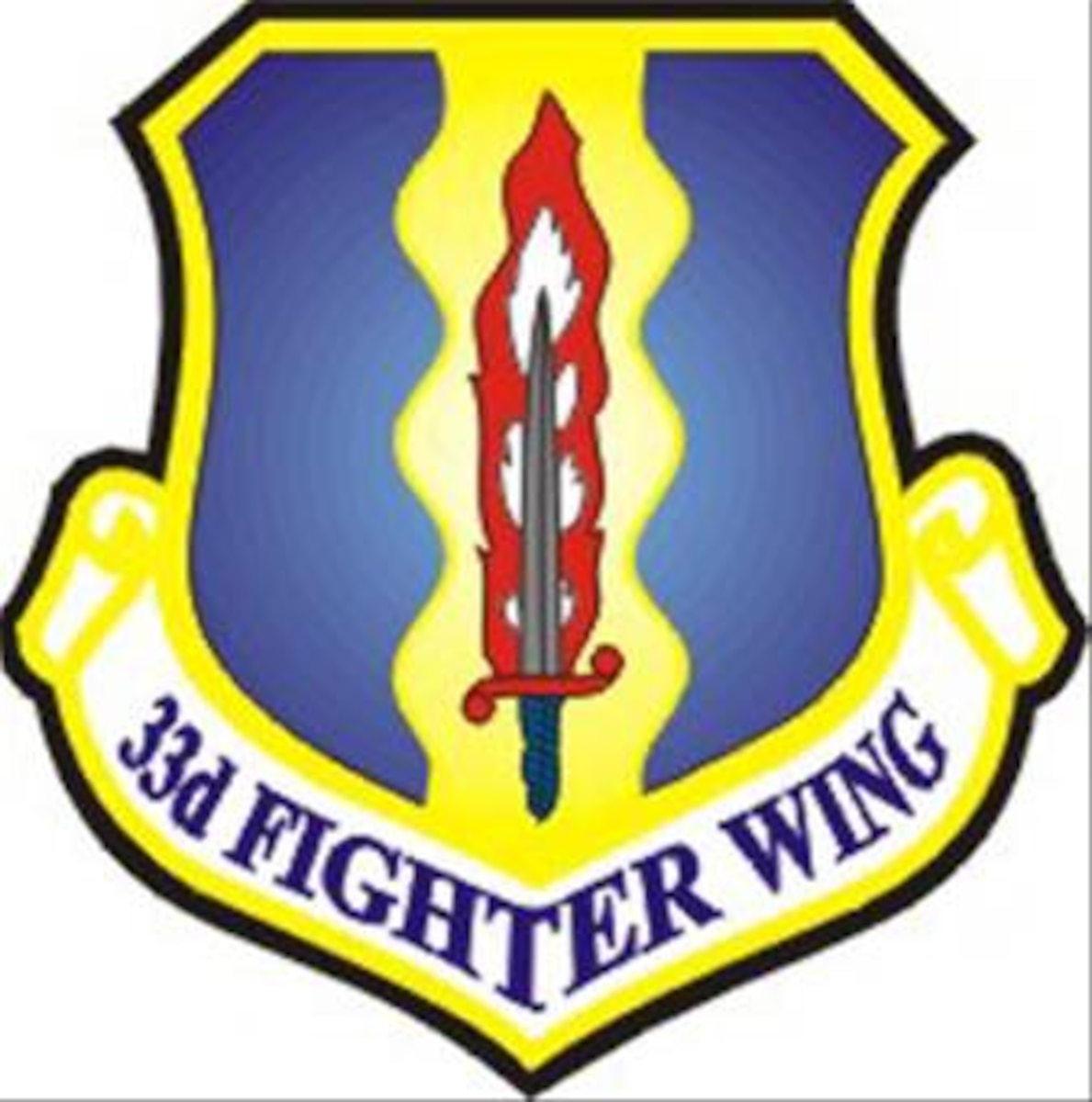 Official 33rd Fighter Wing shield.