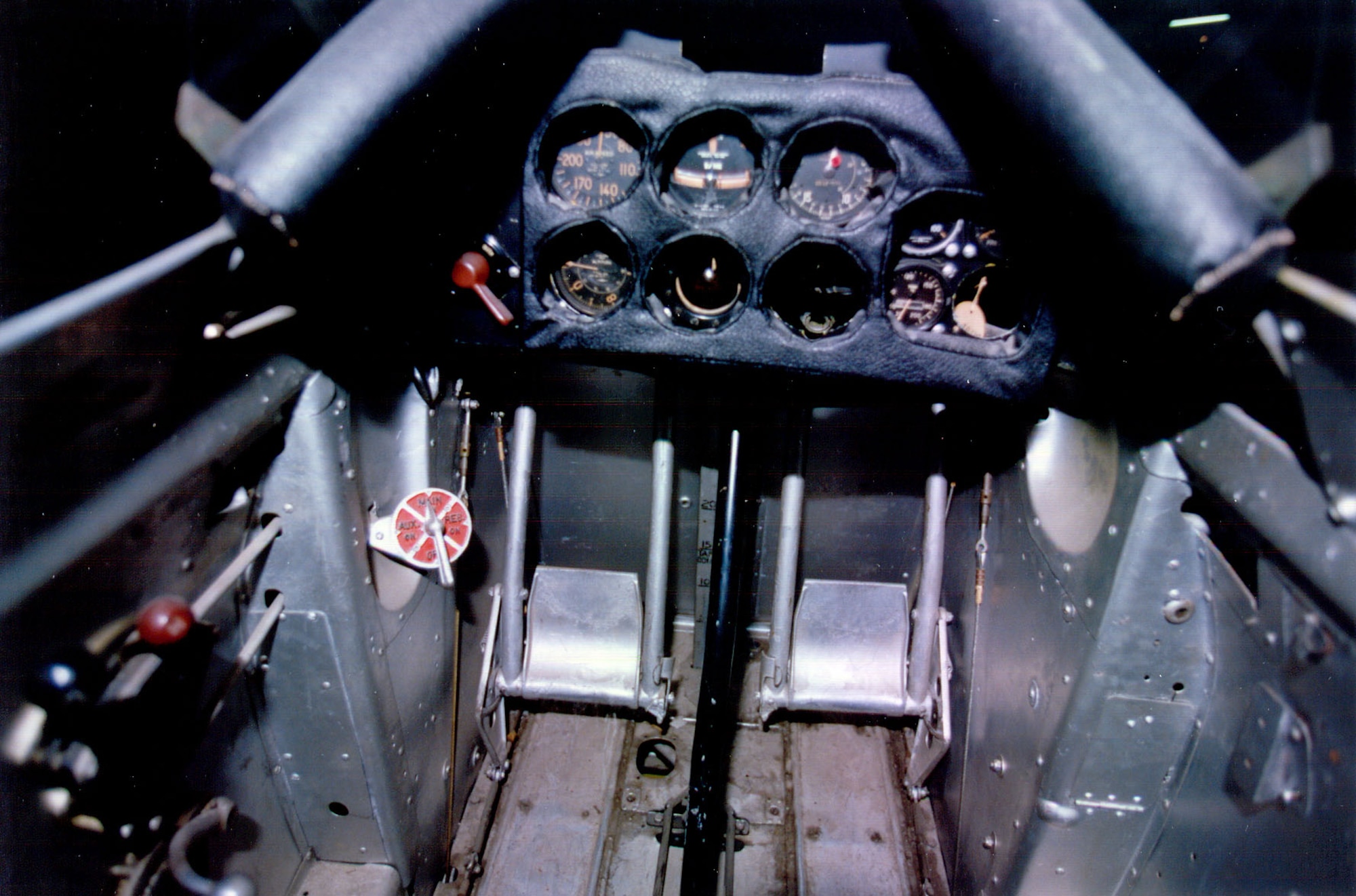 DAYTON, Ohio -- Curtiss P-6E cockpit at the National Museum of the United States Air Force. (U.S. Air Force photo)