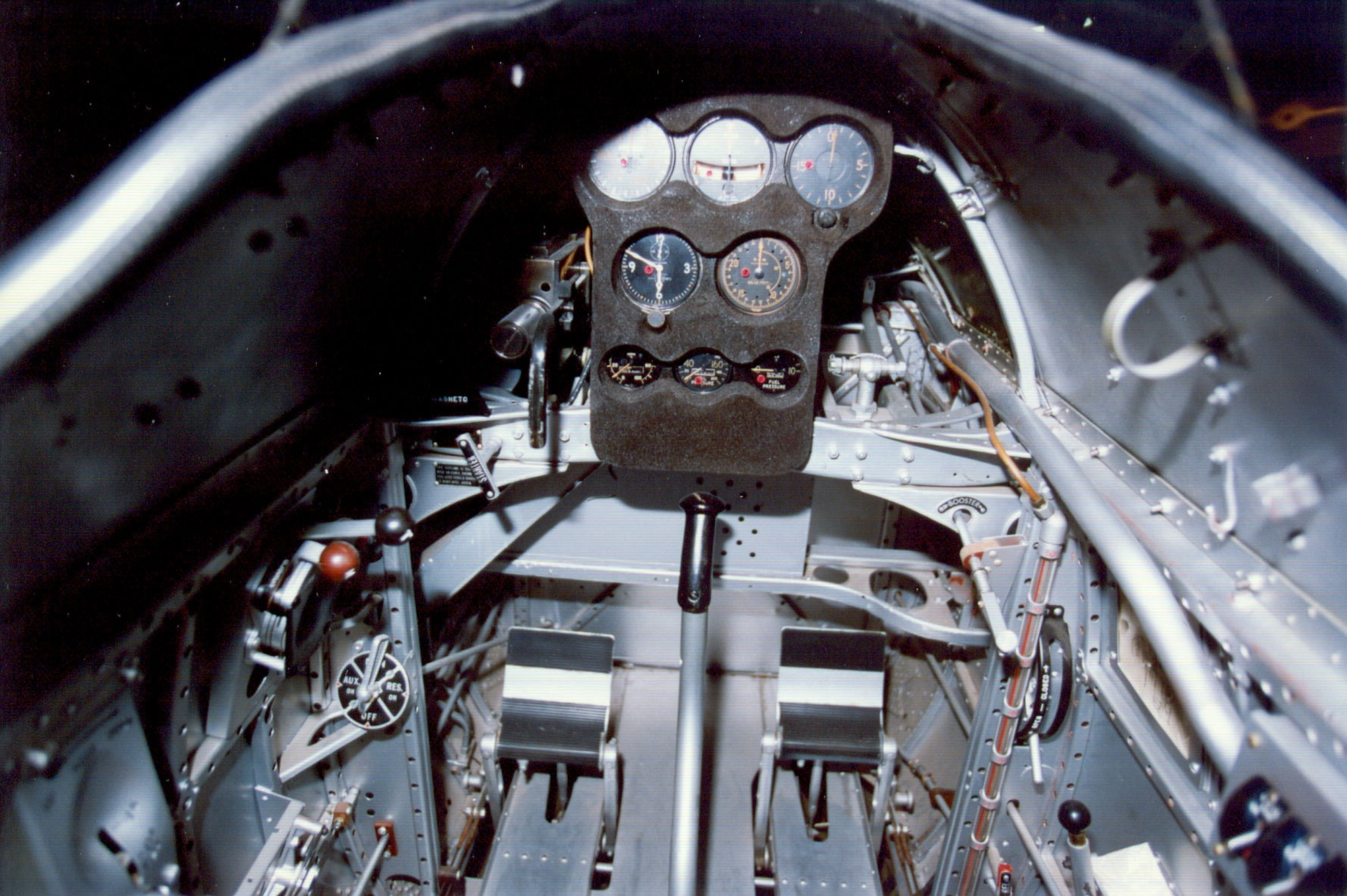 DAYTON, Ohio -- Boeing P-12E cockpit at the National Museum of the United States Air Force. (U.S. Air Force photo)