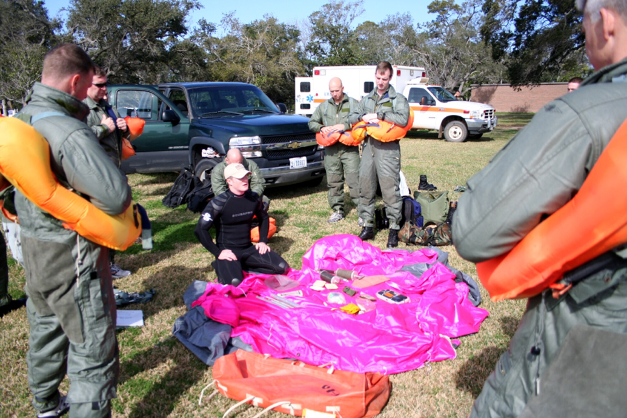 Special operators perform refresher training Jan. 8 at Soundside. (U.S. Air Force Photograph by Dylan Laurie)
