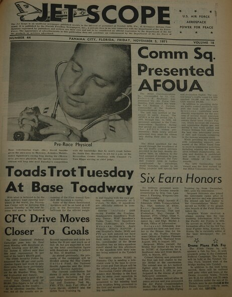 Frogs make front page news in a 1971 publication.