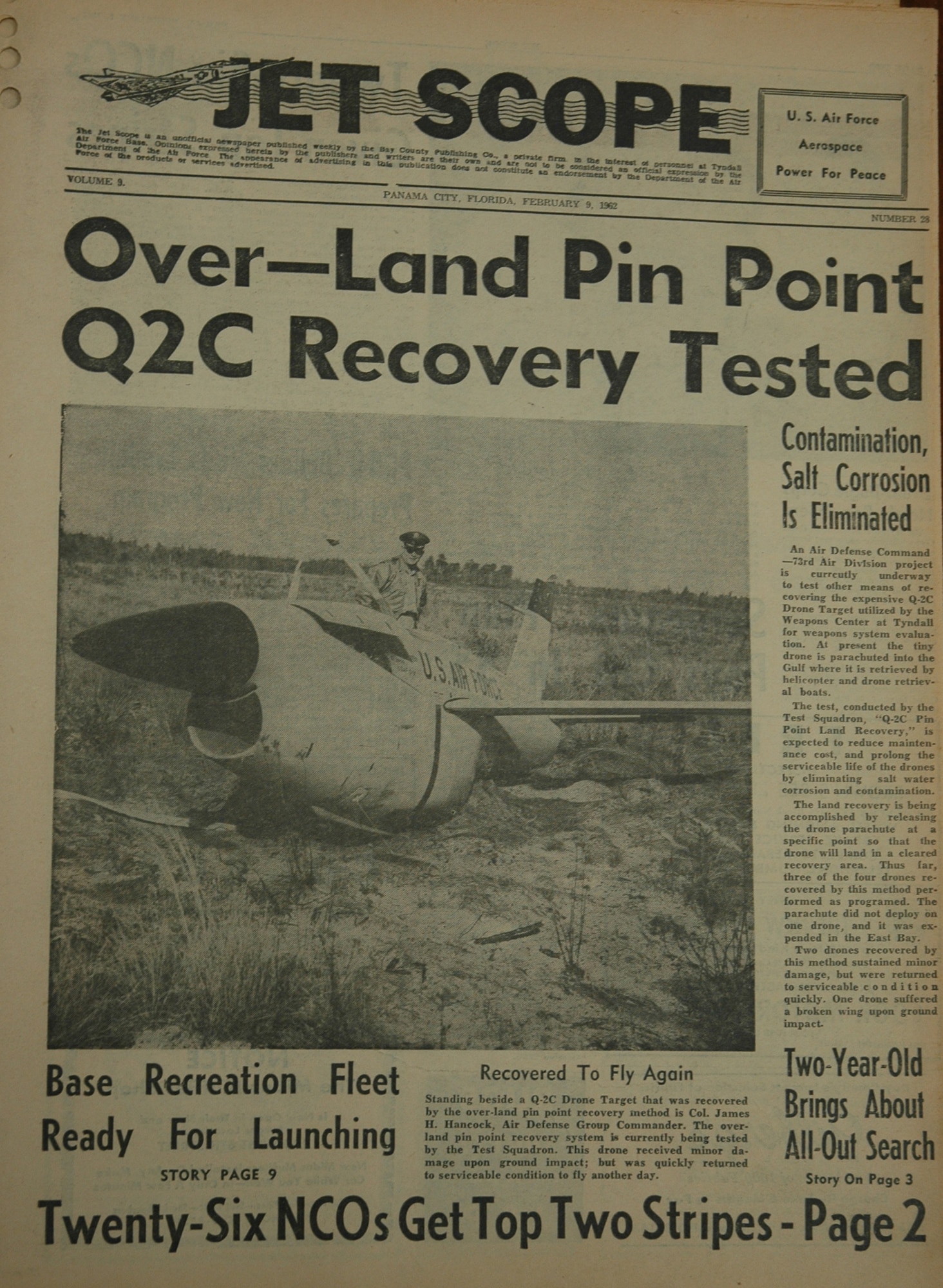 An edition of the Jet Scope in 1962 headlines the many changes to the base as it grew.