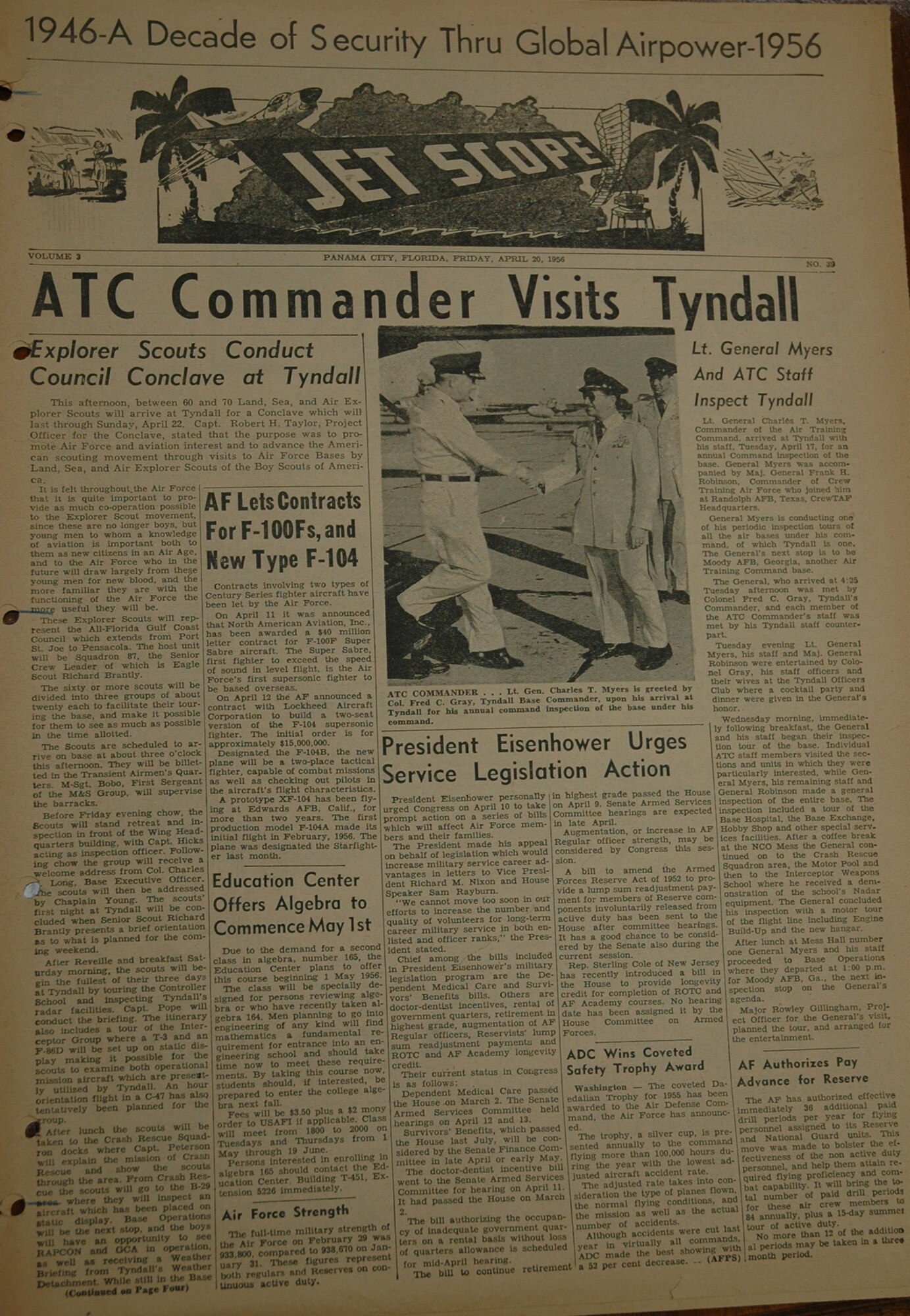 The 1950s brought a new name and new front page style as the publication transitioned from a newsletter to newspaper as seen in this edition which made print in 1956.