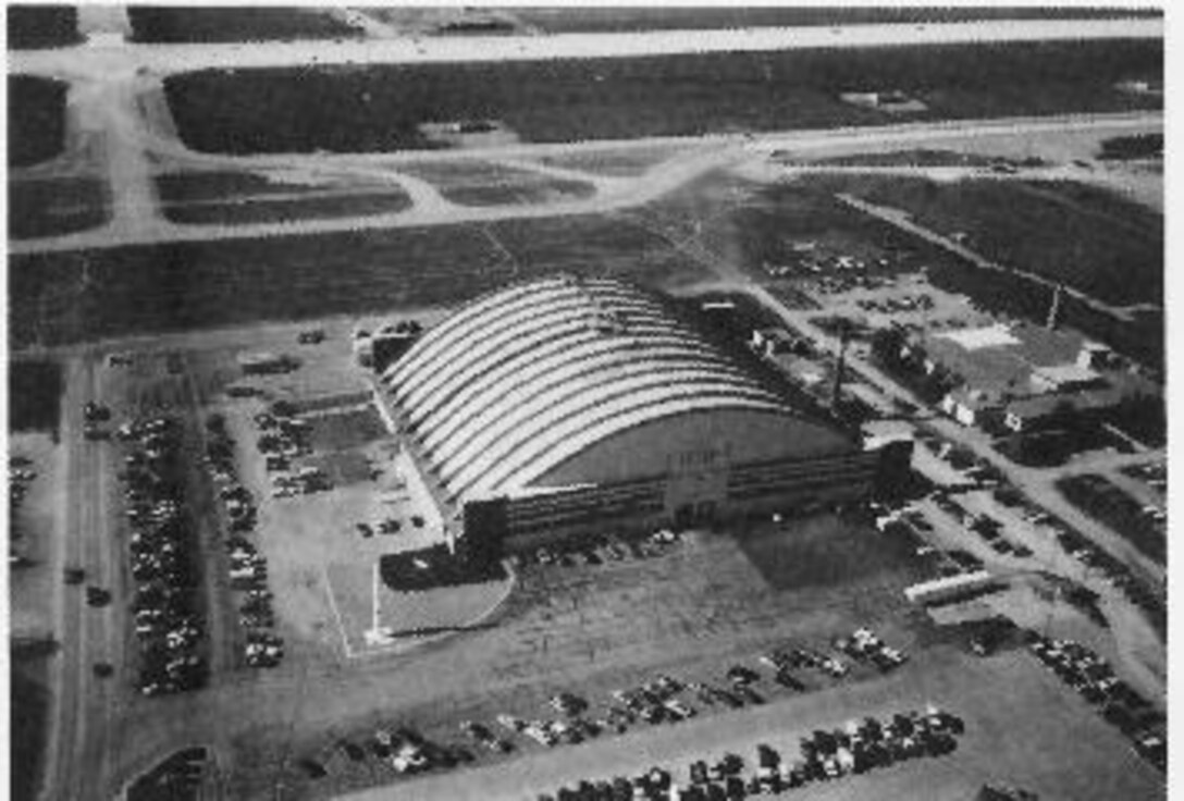 This image shows the PRIDE Hangar as the 44th Strategic Missile Wing's headquarters