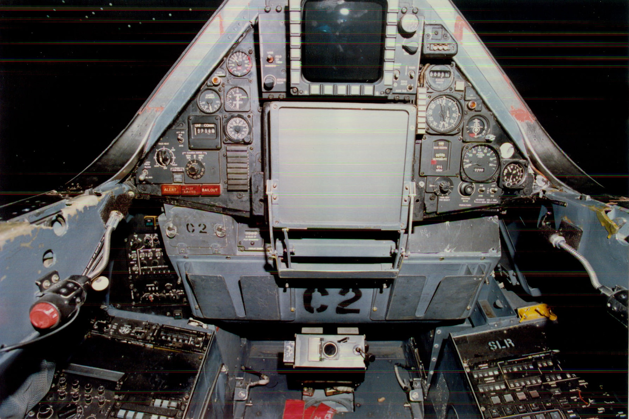 DAYTON, Ohio -- Lockheed SR-71A cockpit at the National Museum of the United States Air Force. (U.S. Air Force photo)