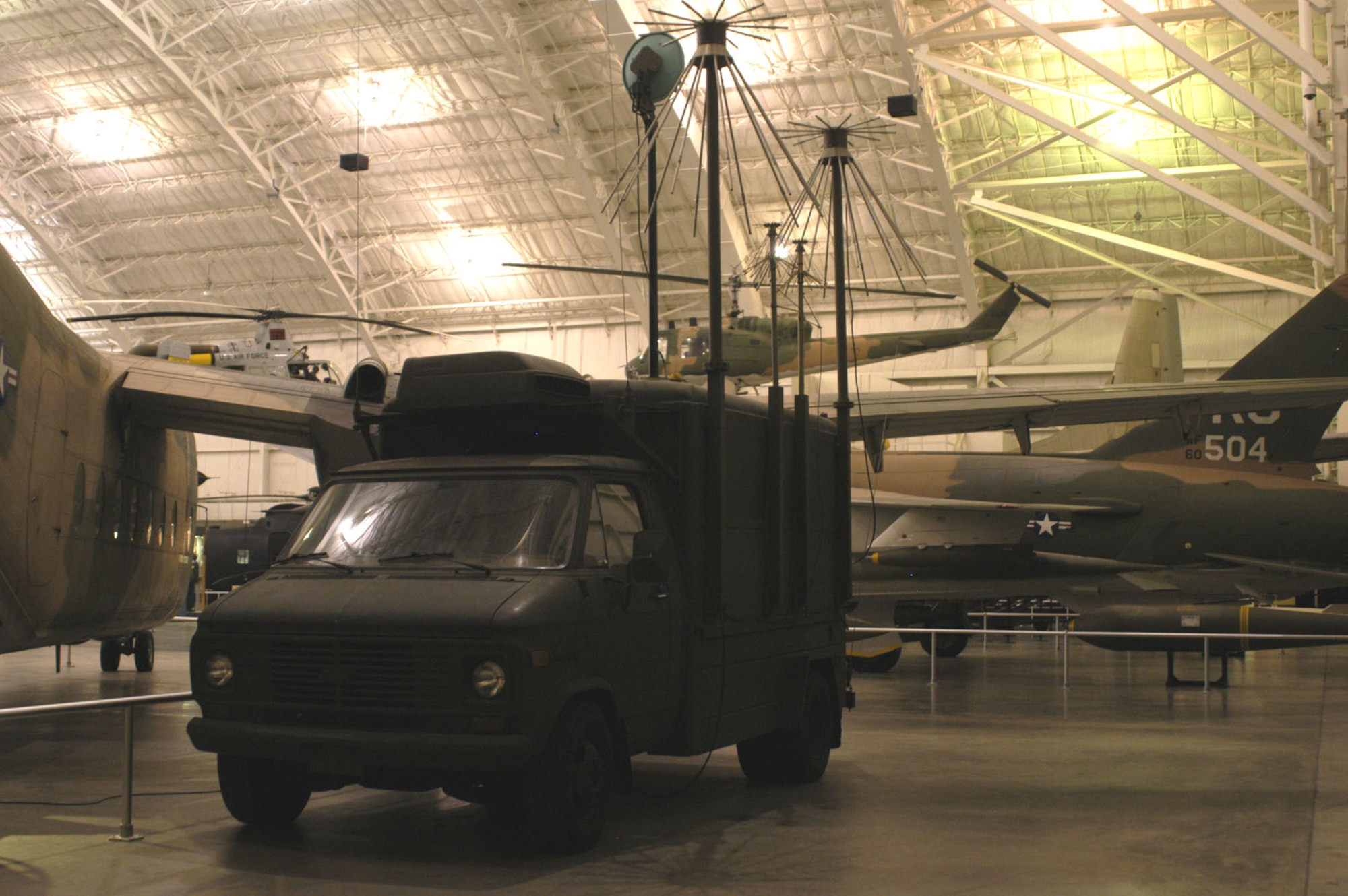 DAYTON, Ohio -- AN/MSR-1 ("Misery") Communications Intercept Van on display in the Southeast Asia War Gallery at the National Museum of the United States Air Force. (U.S. Air Force photo)